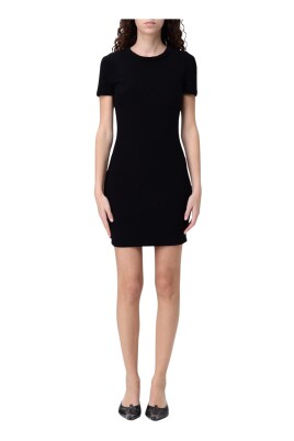 robe-mini-noire-cotelee