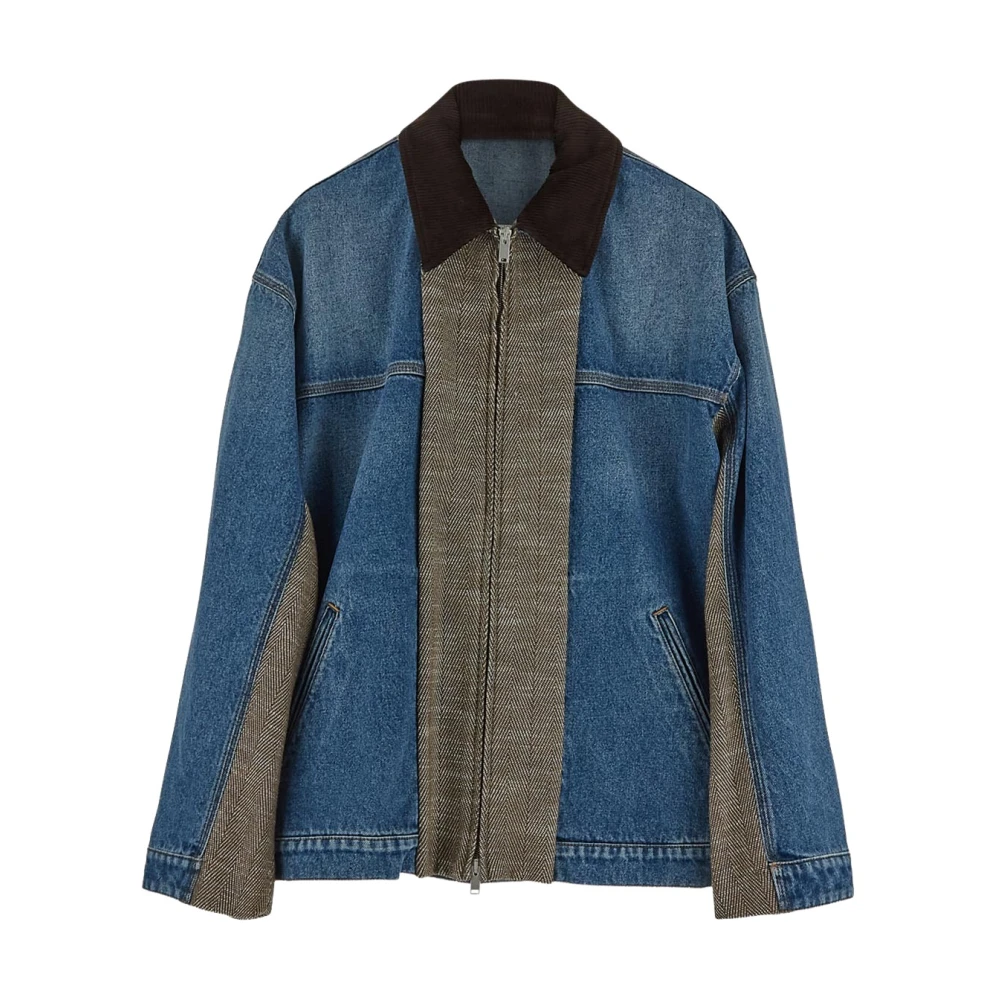 Stella Mccartney Denim Jack Vrouw Modieuze Kleding Blue Dames