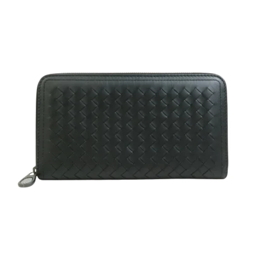 Bottega Veneta Vintage Pre-owned Leather wallets Black Dames