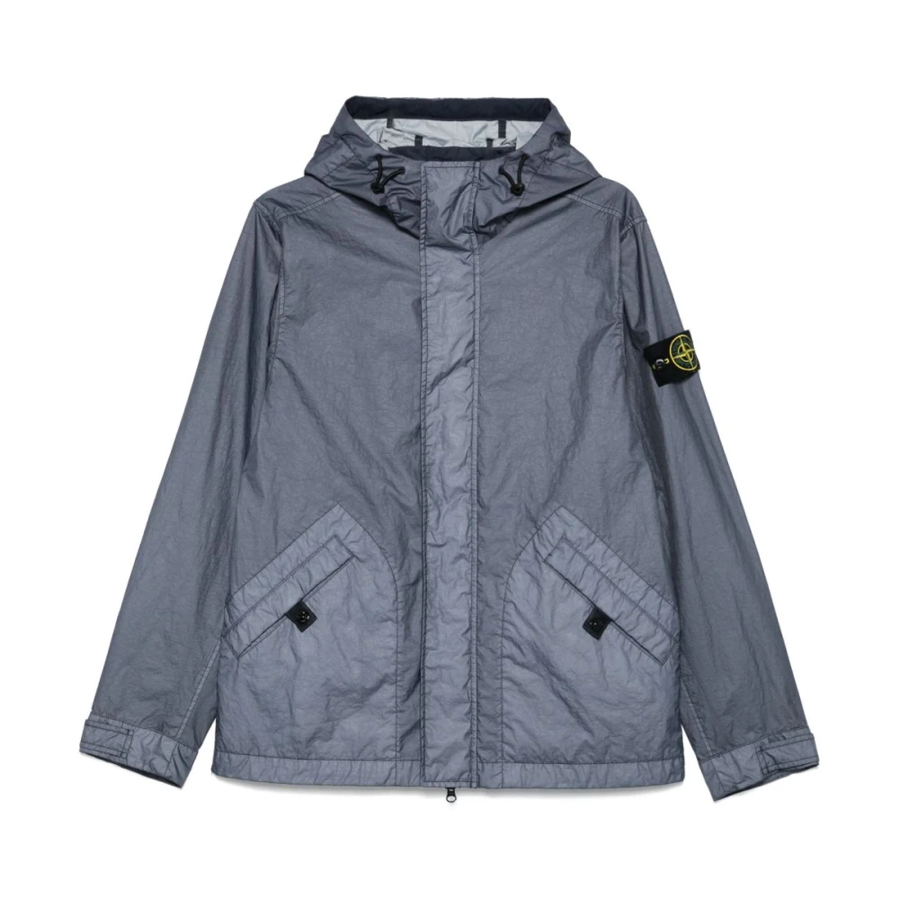 Stone Island Blå Vinterrockar Blue, Herr