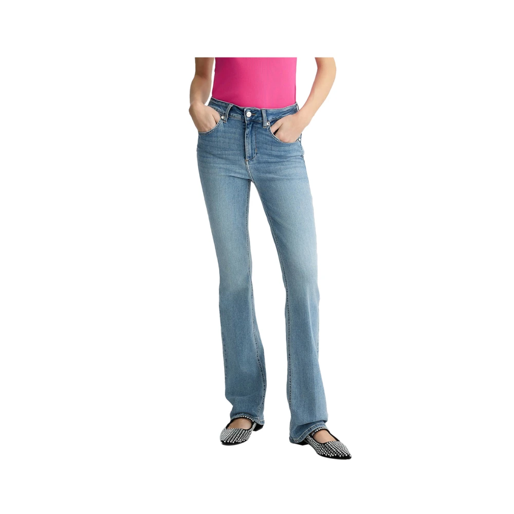 Liu Jo Blauwe Denim Trendy Jeans Blue Dames