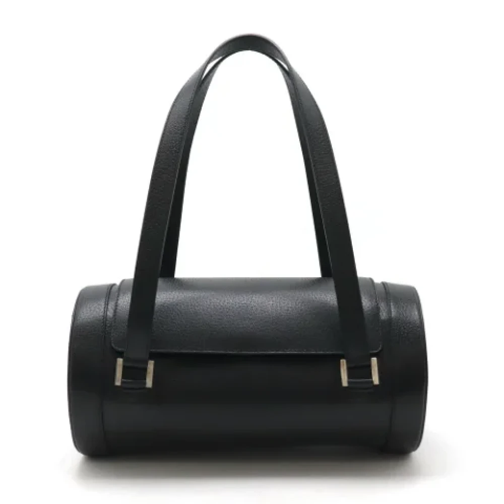 Bvlgari Vintage Pre-owned Leather handbags Black Dames