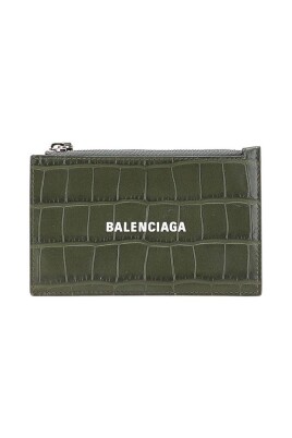 pre-owned-textured-leather-cardholder-with-zip-compartment-accessory