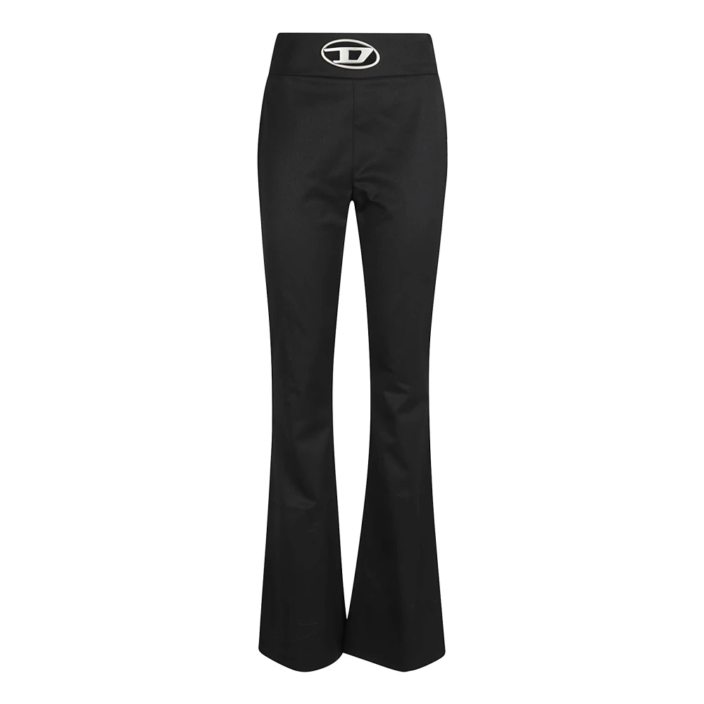 Diesel Zwarte Broek voor Vrouwen Aw24 Black Dames