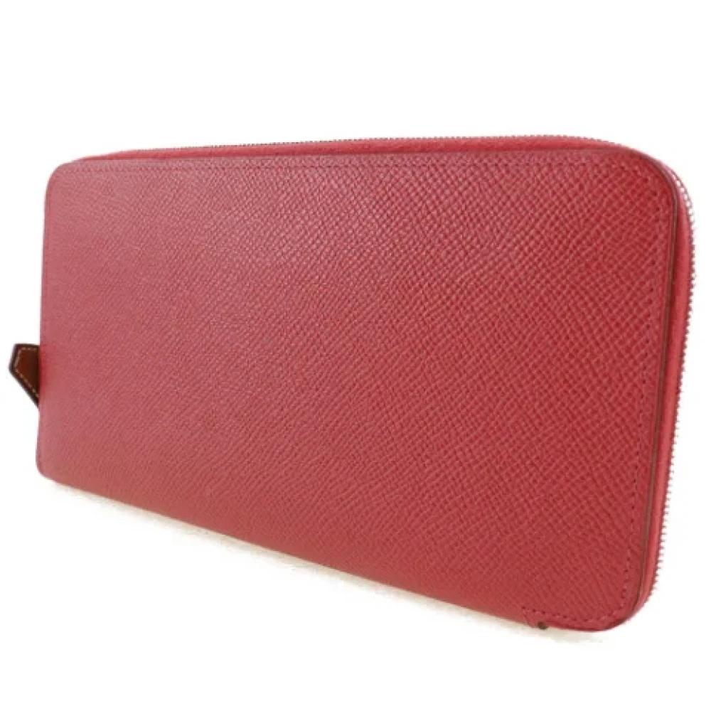 Hermès Vintage Pre-owned Leather wallets Red Dames