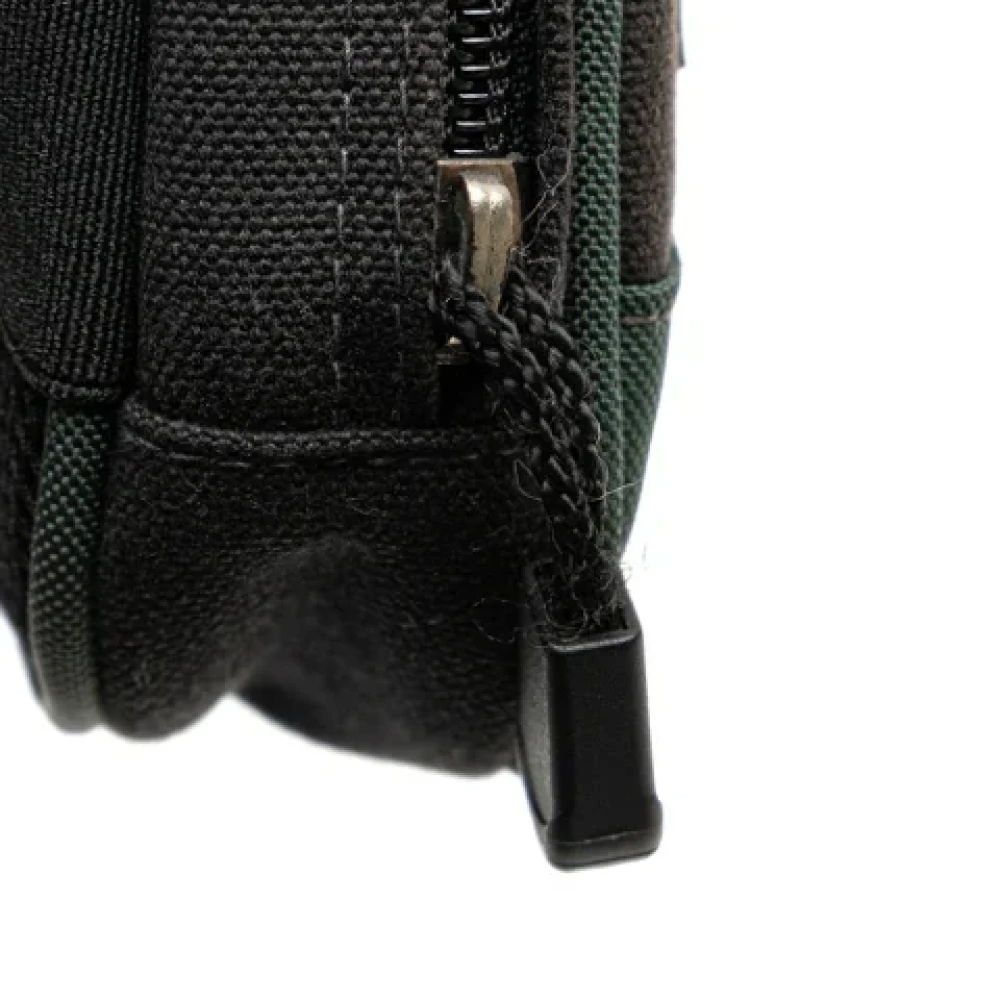 Chanel Vintage Pre-owned Canvas pouches Black Dames