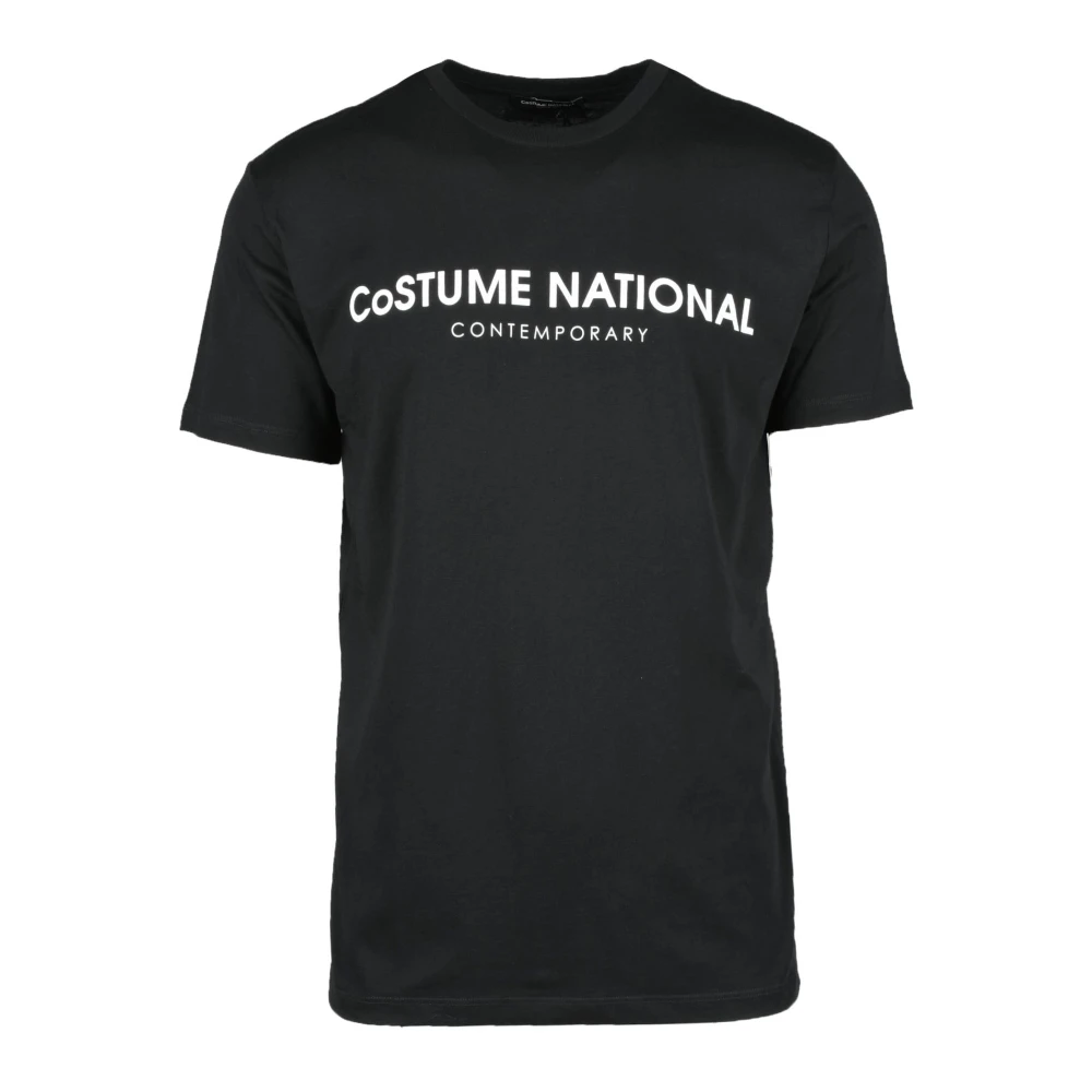 Costume National Moderne Katoenen T-shirt Black Heren