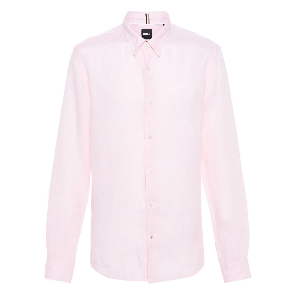 Hugo Boss Formal Shirts Pink Heren