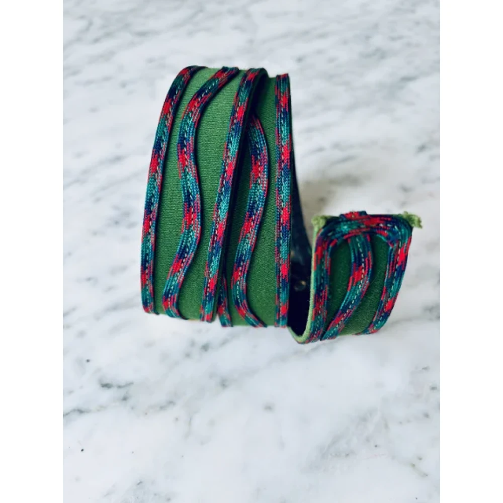 Yves Saint Laurent Vintage Pre-owned Canvas belts Green Dames