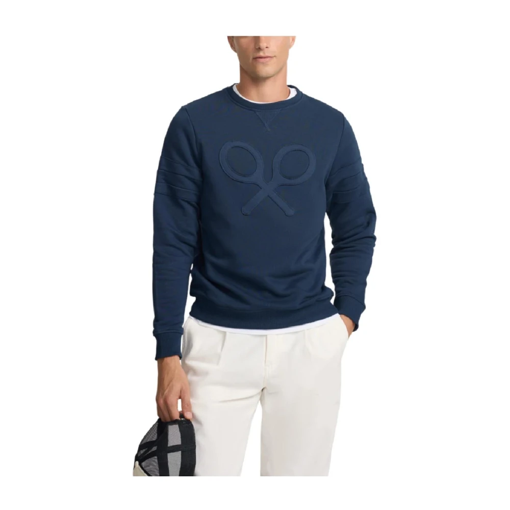 Silbon Blue Raqueta Relive Sweatshirt - Male - Sweatshirts - S - Sweatshirts & Hoodies