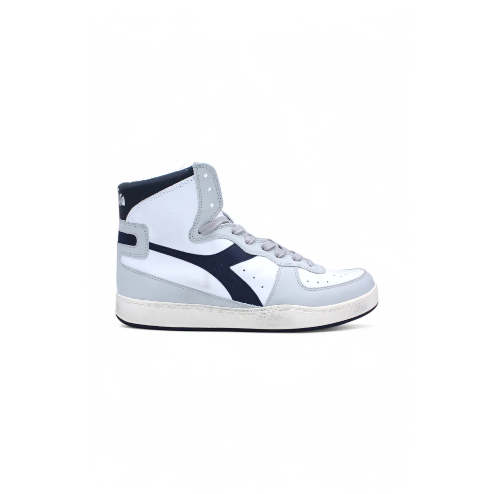Diadora Vintage Basketbalsneakers High Rise Heren Schoenen Wit