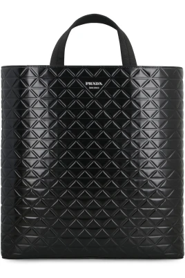 Läder Toteväska med Handtag
