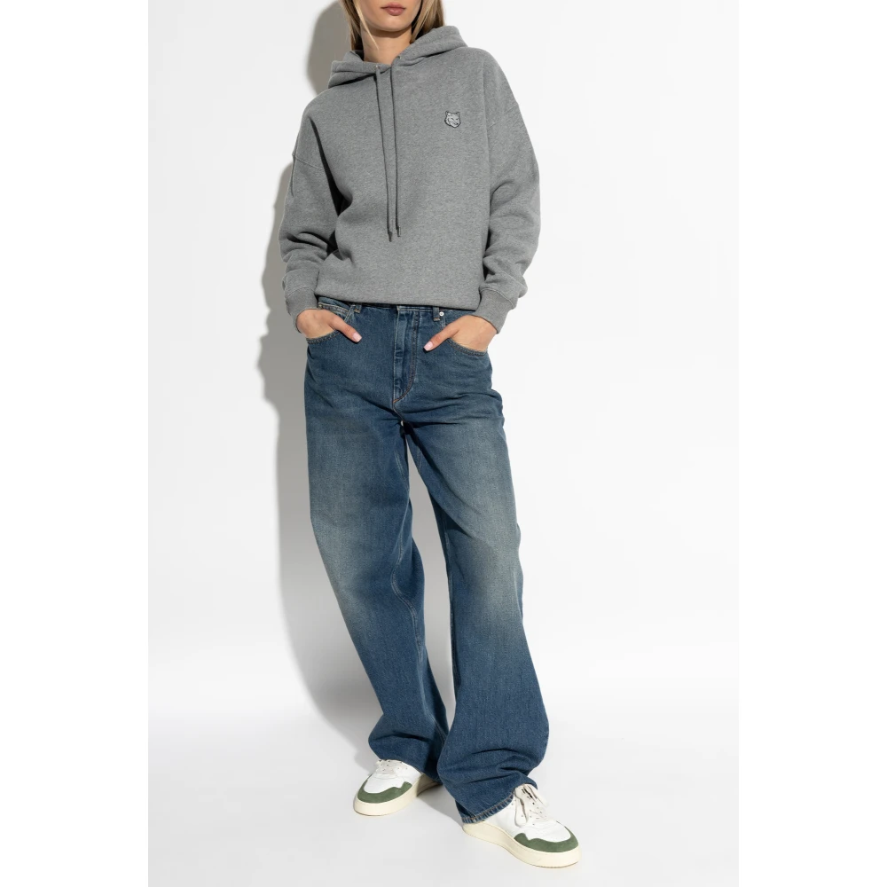 Maison Kitsuné Hoodie Gray Dames