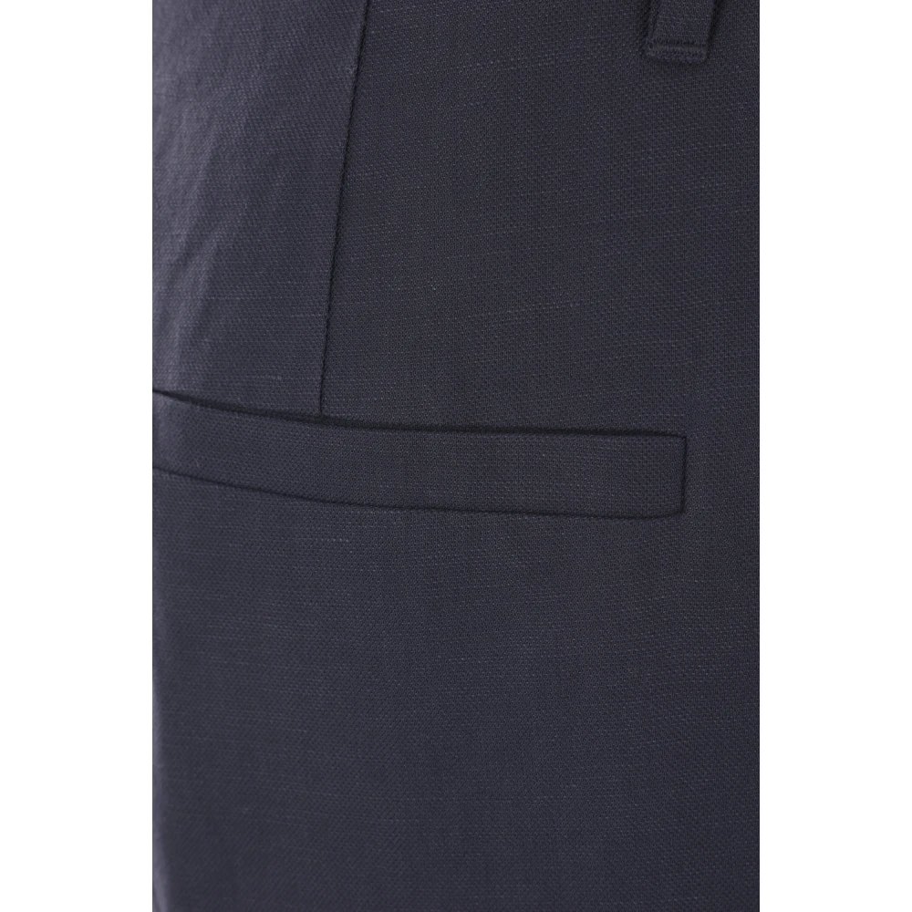 BRUNELLO CUCINELLI Blauwe Loose-Fit Broek met Decoratieve Details Blue Dames
