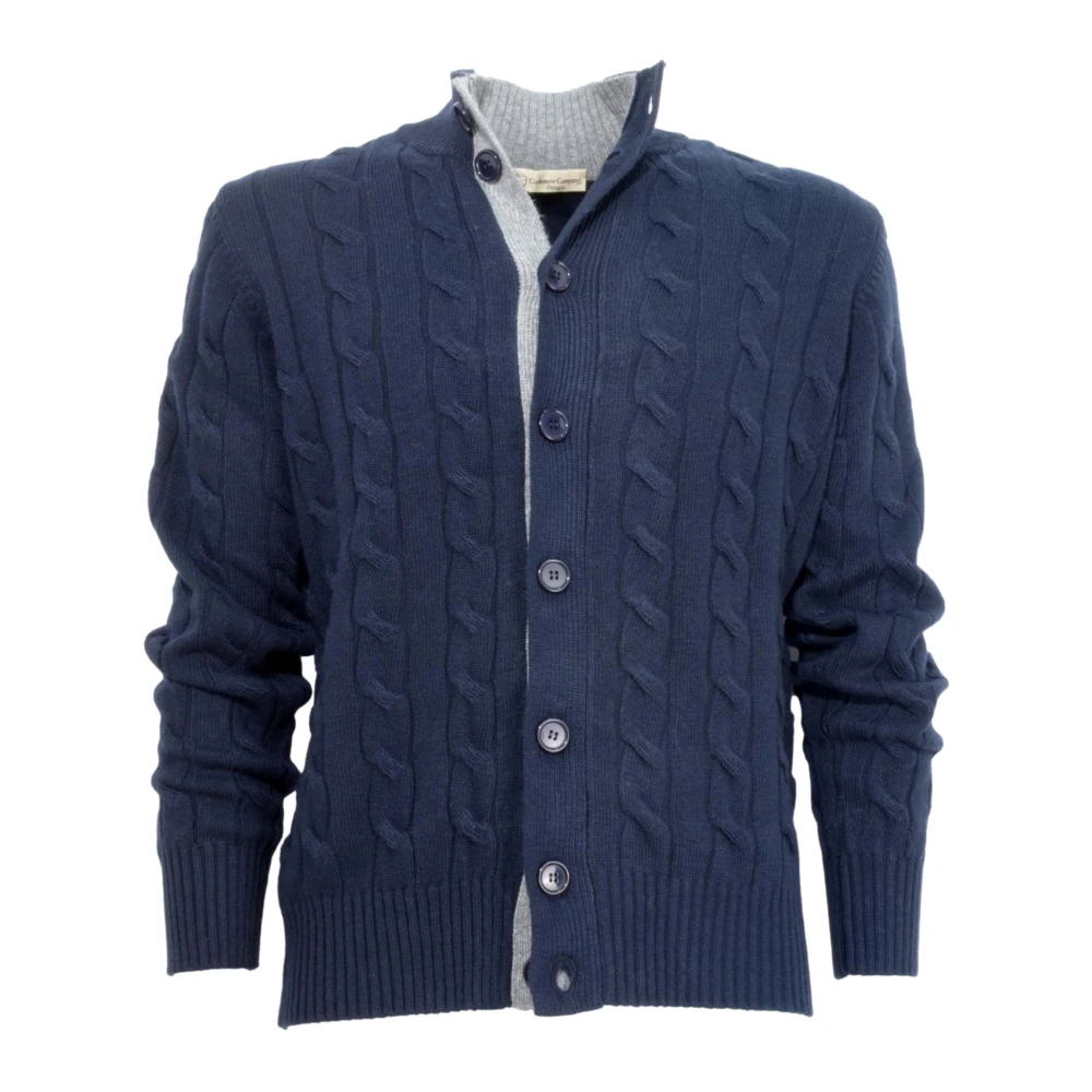 Cashmere Company Morbidomaglia Cardigan Blue Heren