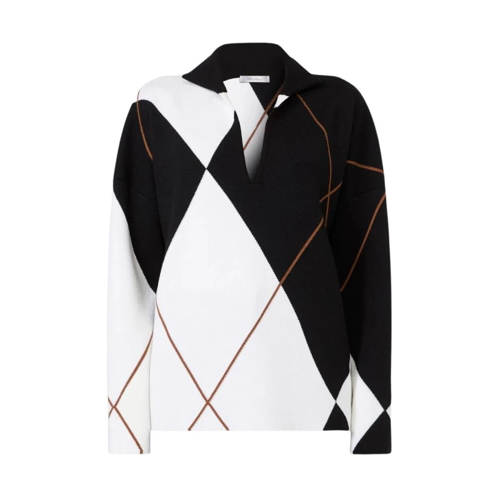 Max Mara Sala V-Neck Jumper - Female - V-Neck Knitwear - Multicolor - M - Knitwear
