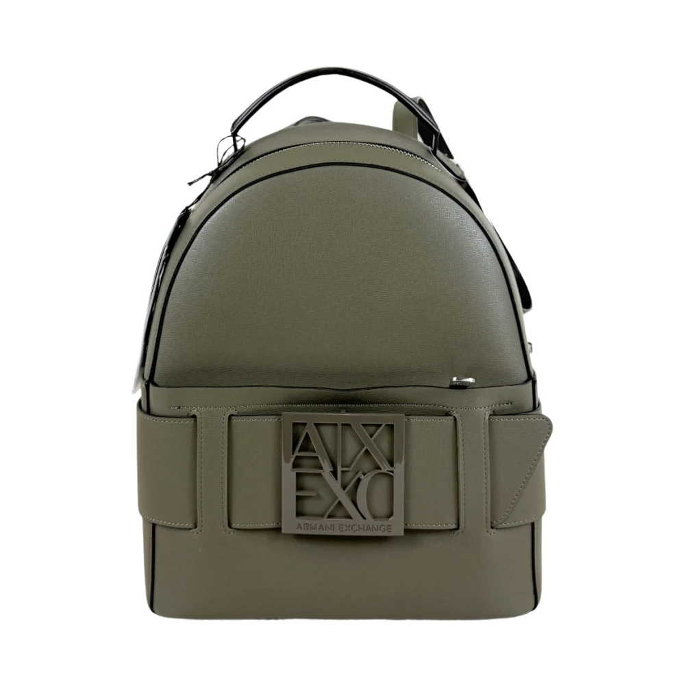 Armani Exchange Women's Green Backpacks, One Size, Susy Essential Backpack