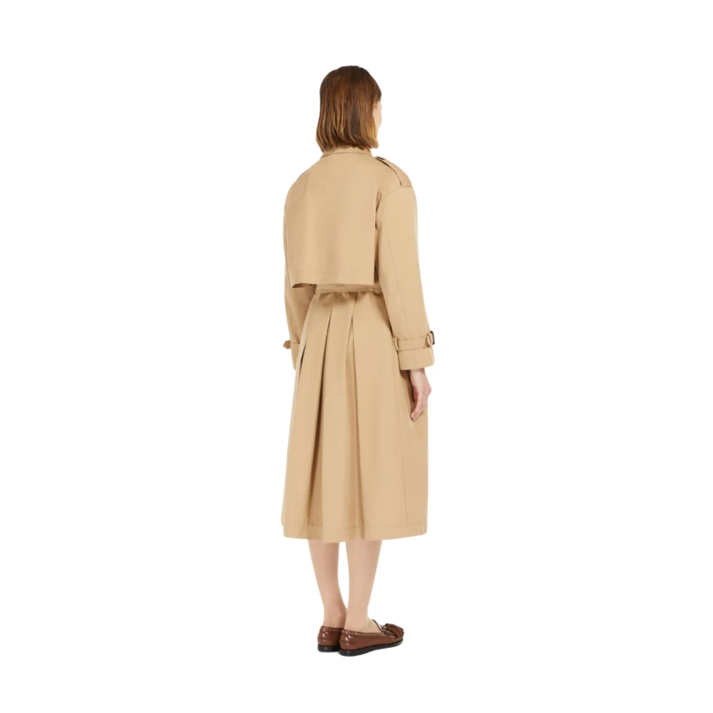 Max Mara Beige Katoenen Trench Vivetta Jas Beige Dames