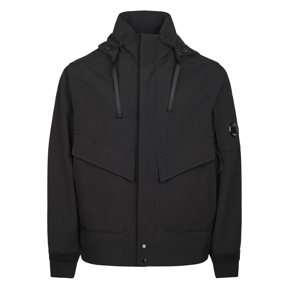 C.p. Company Men's Black Shell-R Hooded Lens Jacket 3