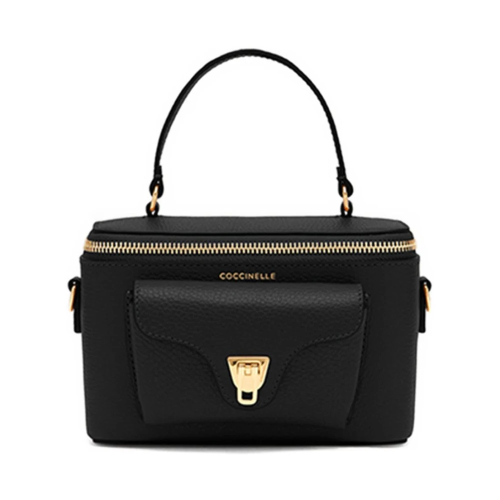 Coccinelle Women's Black Handbags, One Size, Elegant Leather Handbag