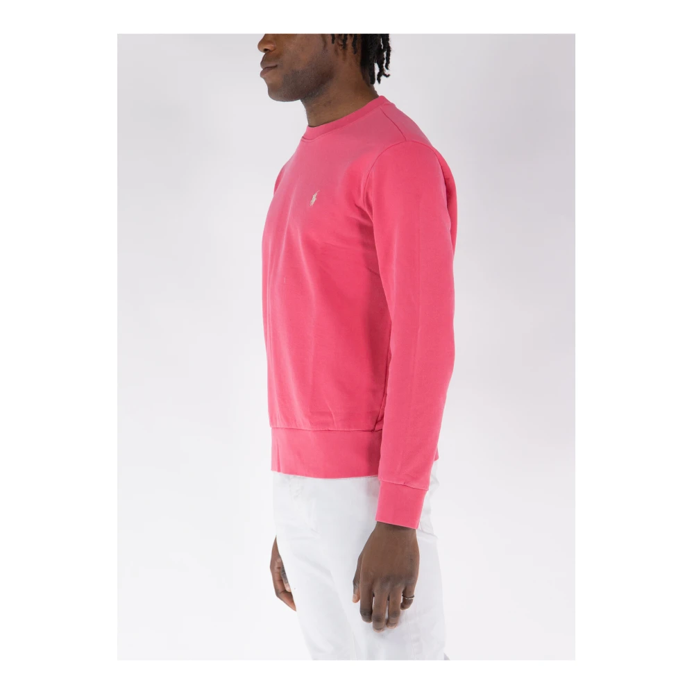 Polo Ralph Lauren Logo Crewneck Sweatshirt Pink Heren