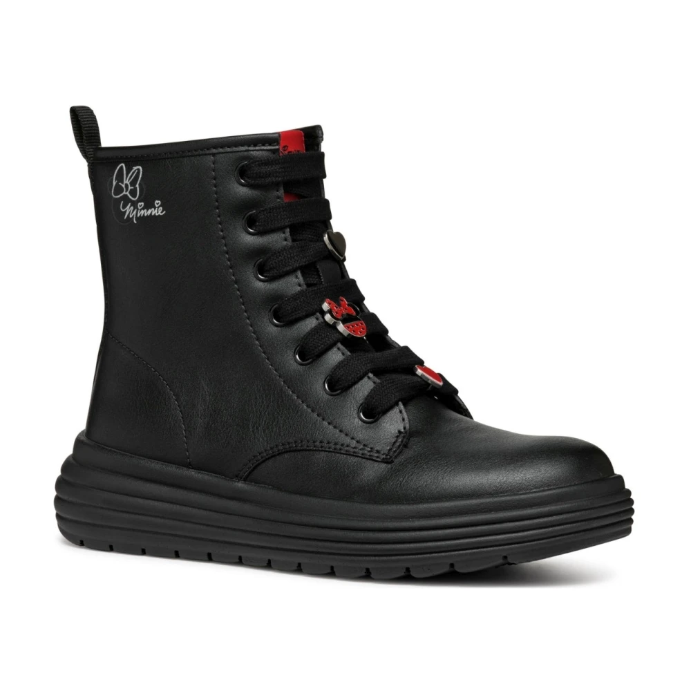 Geox Girls Black Phaolae Booties Size 31 Eu