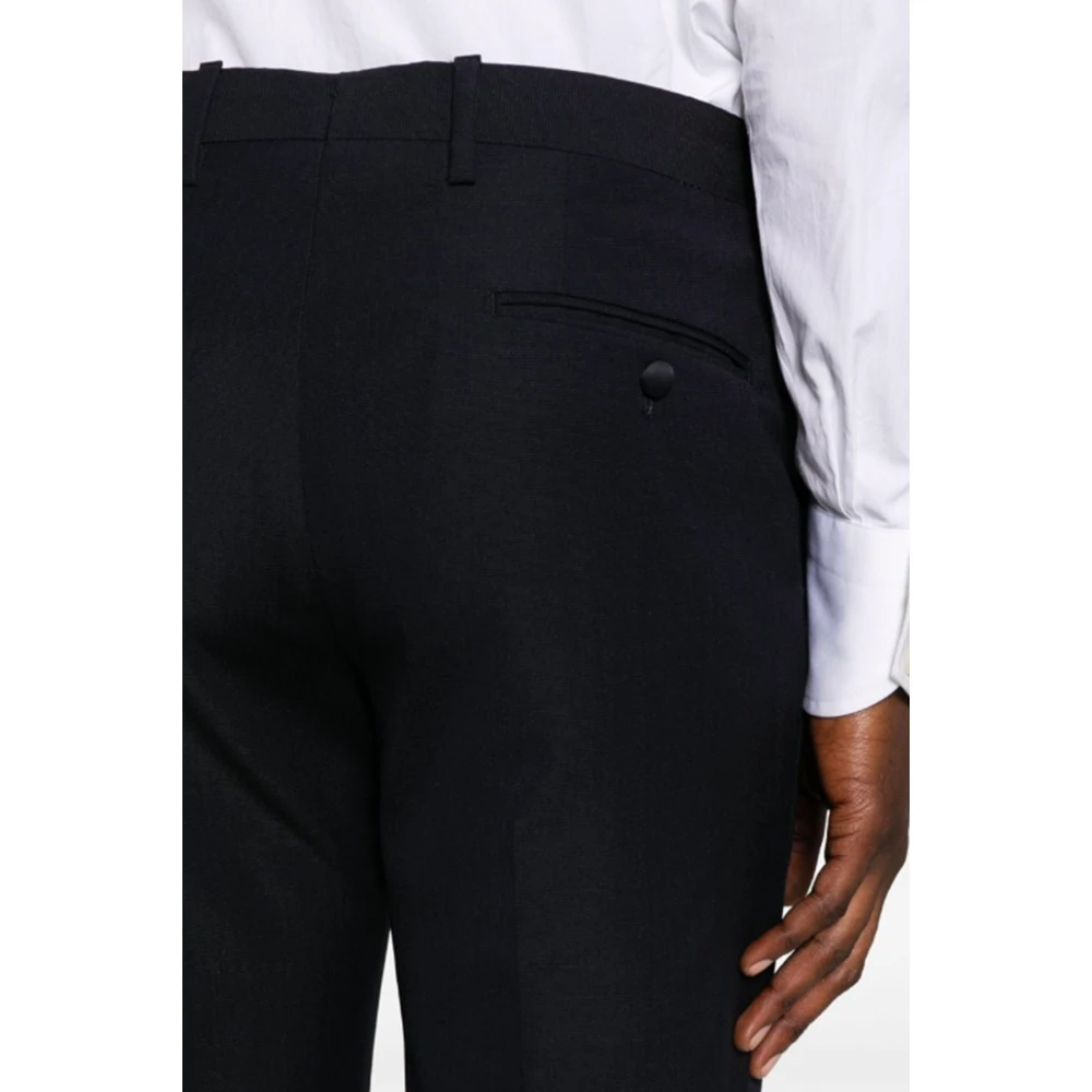 Lardini Blauwe Double-Breasted Jurk met Broek Blue Heren