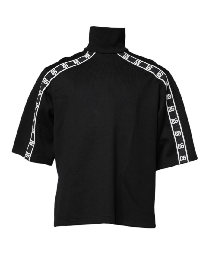 t-shirt-col-roule-en-coton-noir-avec-impression-dg
