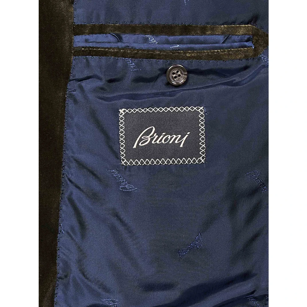 Brioni Groene Casual Blazer Jas Green Heren