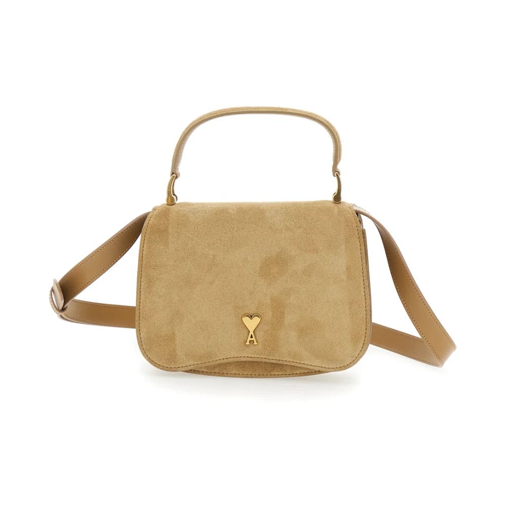 Ami Paris Donna Beige Borse, Taglia Unica, New,