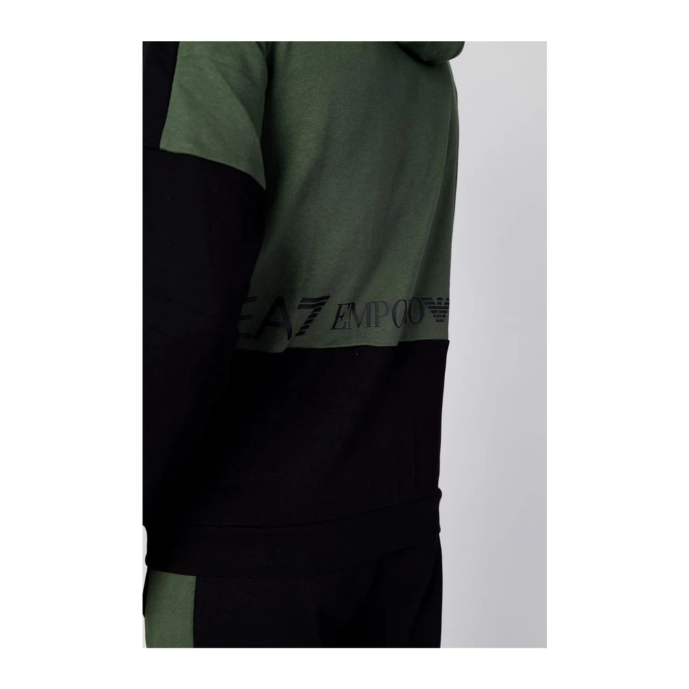 Emporio Armani EA7 Katoenen Track Sweatsuit Green Heren