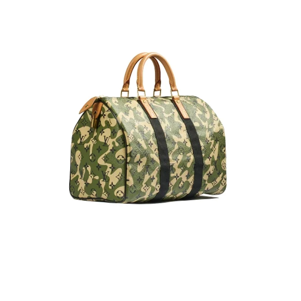 Louis Vuitton Vintage Pre-owned Fabric handbags Green Dames