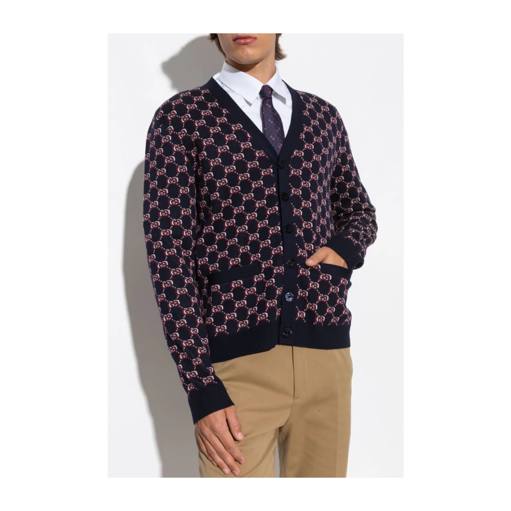 Gucci Monogram Wollen Trui Multicolor Heren