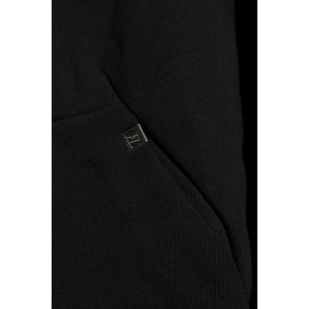 Helmut Lang Sweatshirt met afneembare capuchon Black Heren