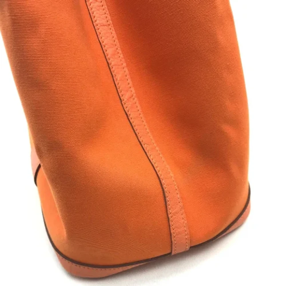 Hermès Vintage Pre-owned Leather shoulder-bags Orange Dames