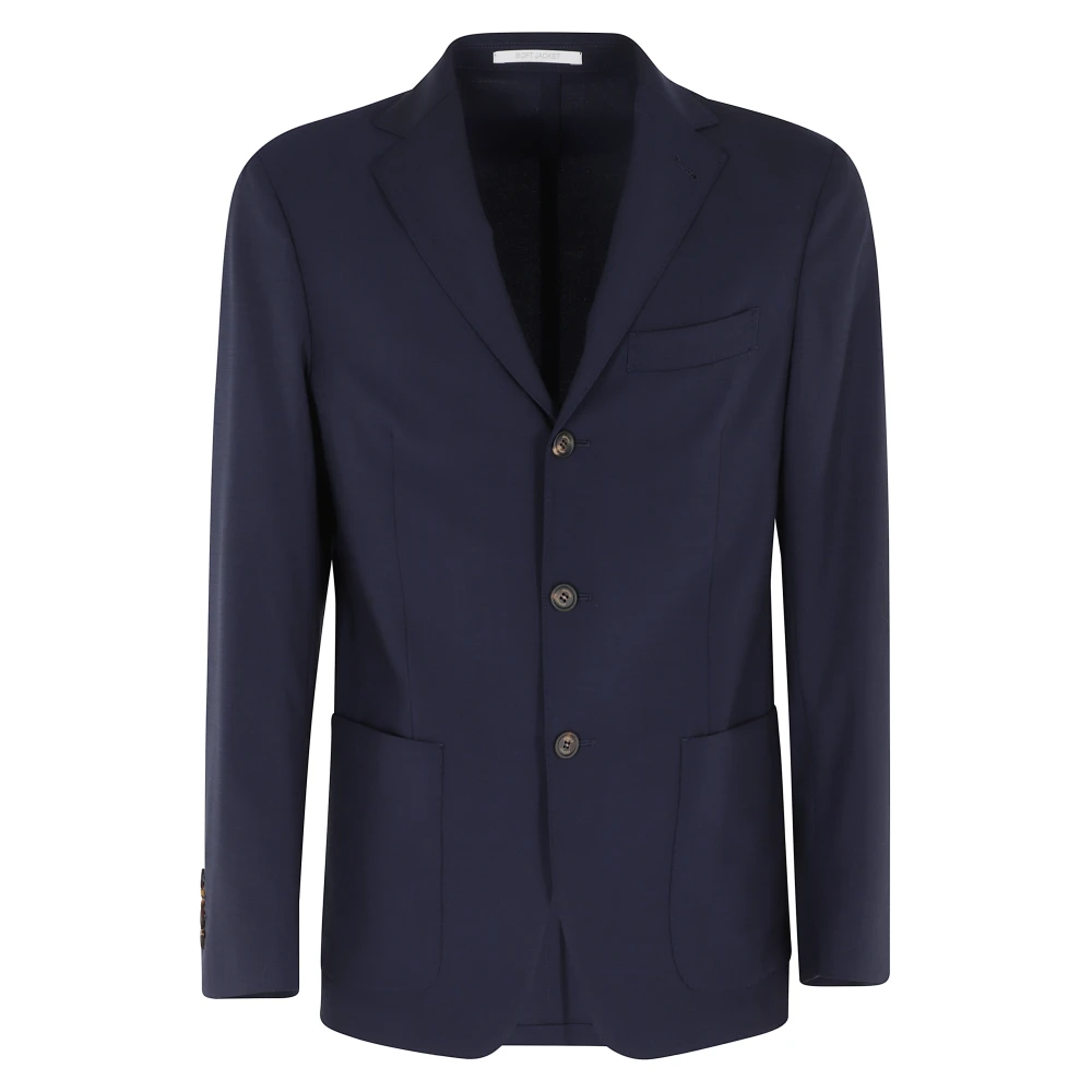 Eleventy Men's Black Single-Breasted Soft Jacket - Blazers - 2XL - Jackets
