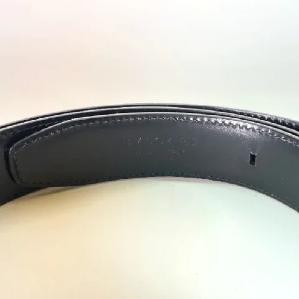 Bvlgari Vintage Pre-owned Leather belts Black Heren