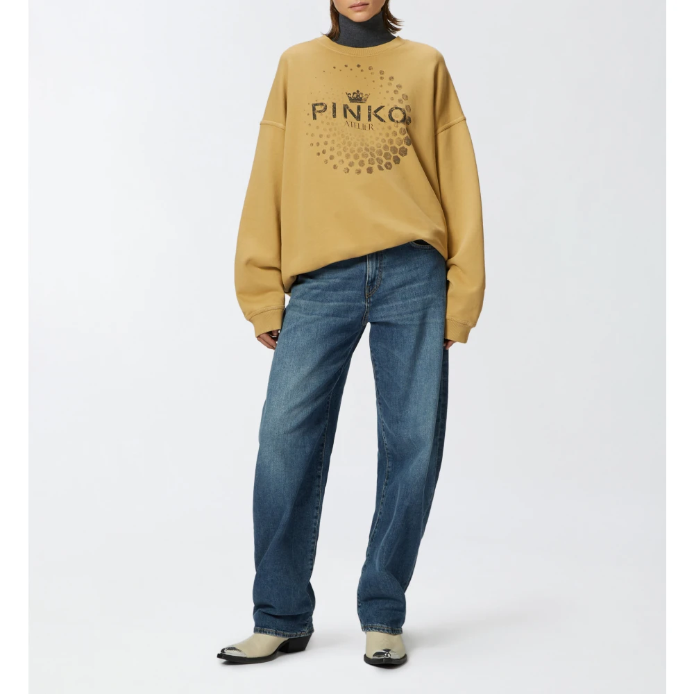 pinko Tagore Sweatshirt Brown Dames