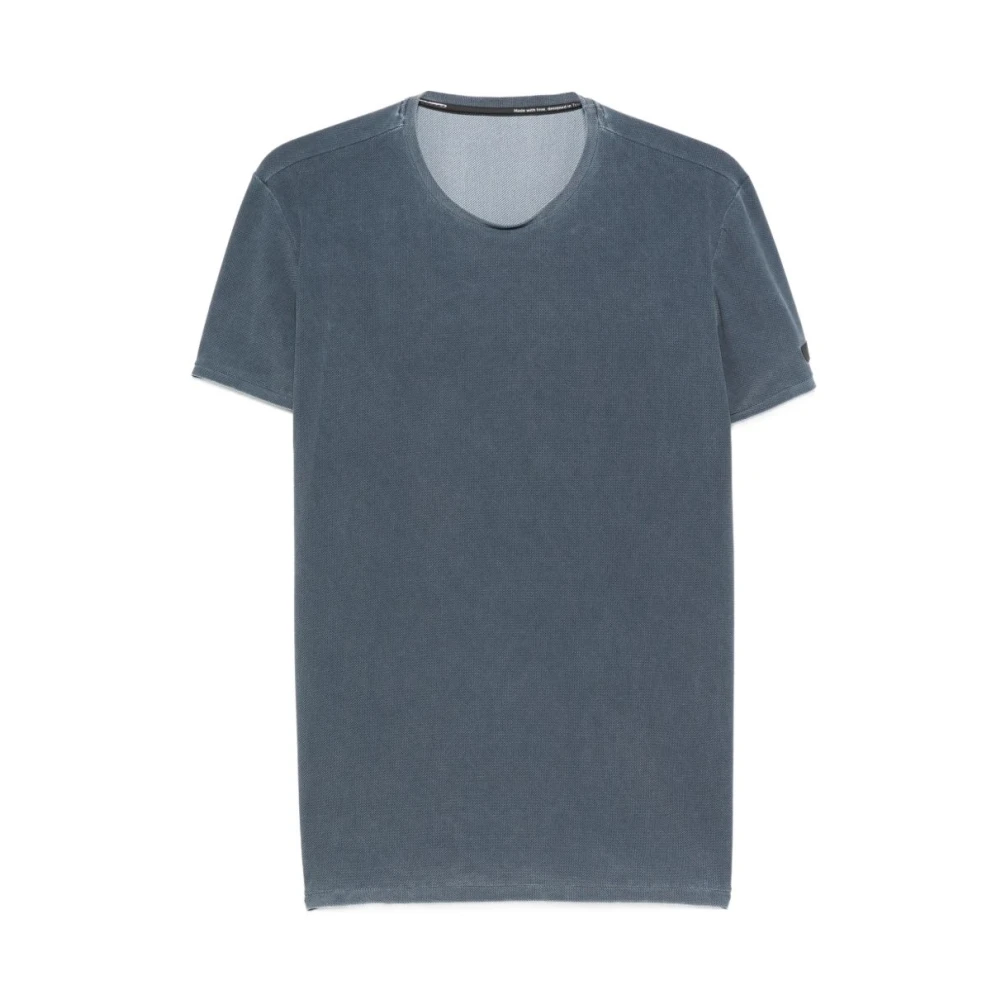 Rrd Mannelijk Blauw Tops Heren, 2XL, T-Shirt Met Ronde Hals