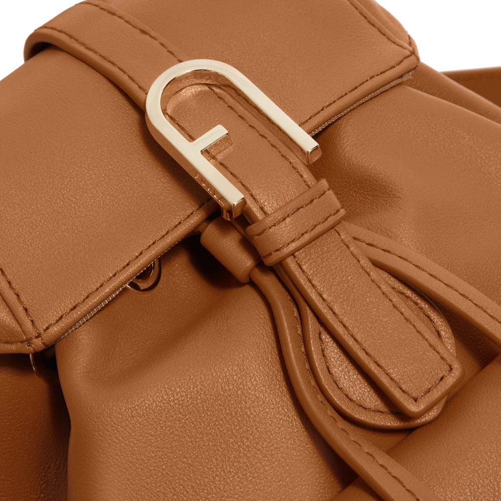 Furla Flow Mini Rugzak Brown Dames