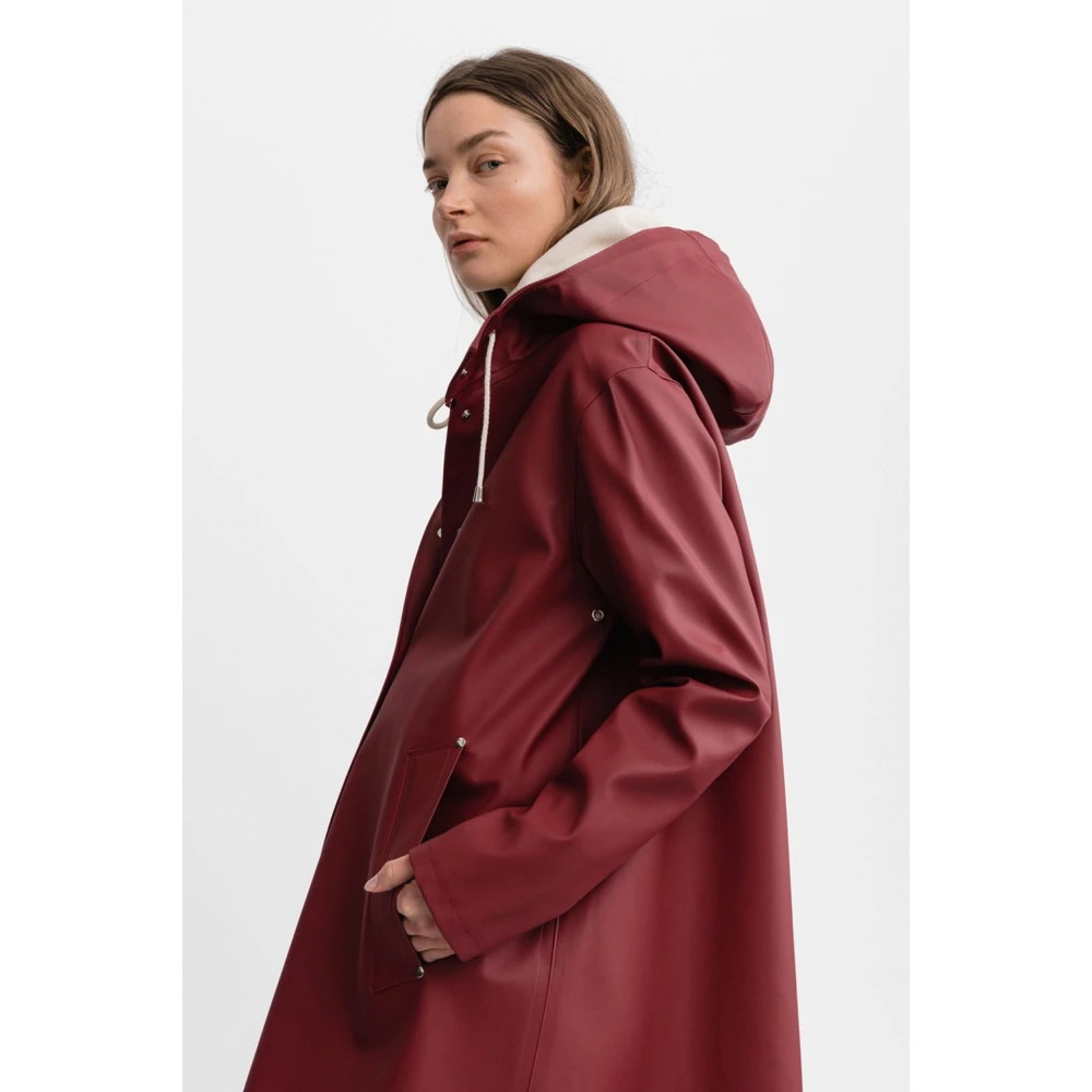 Stutterheim Stockholm Hilltop Raincoat Red Dames