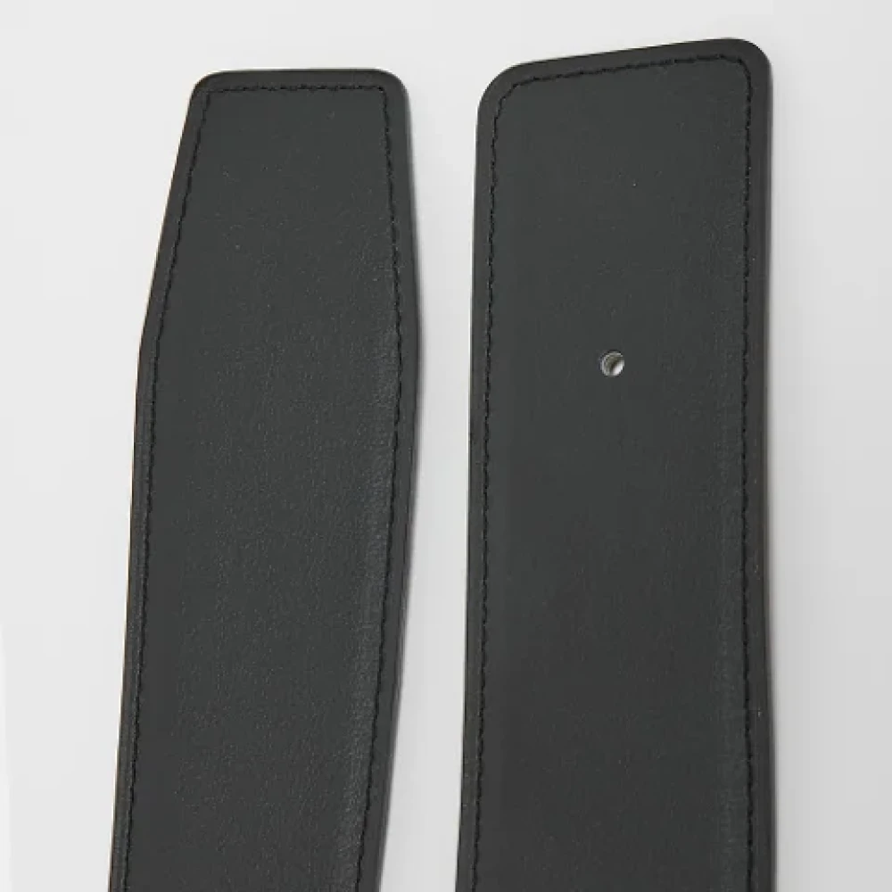 Hermès Vintage Pre-owned Leather belts Black Heren