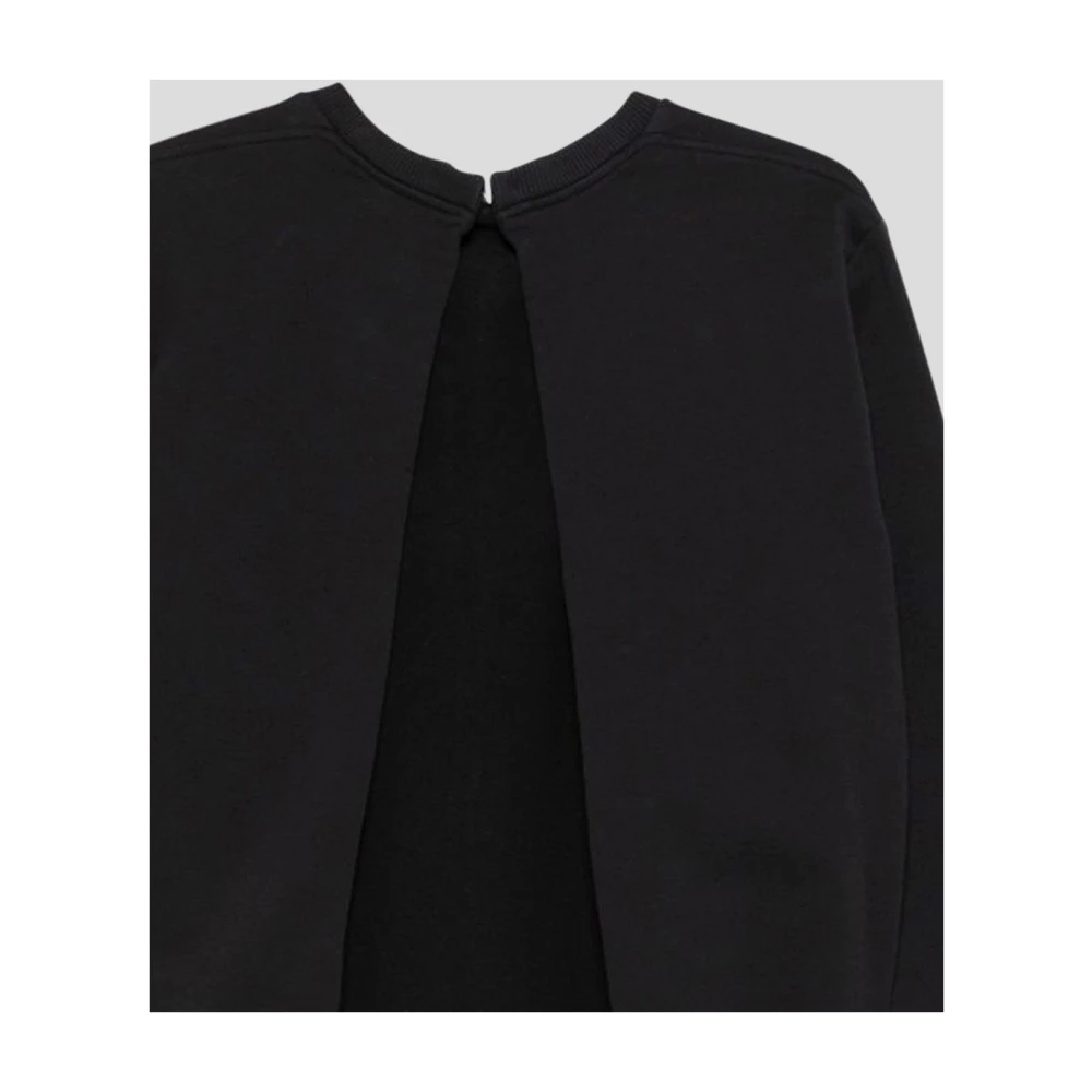 MM6 Maison Margiela Katoenen Sweatshirt Top Black Dames