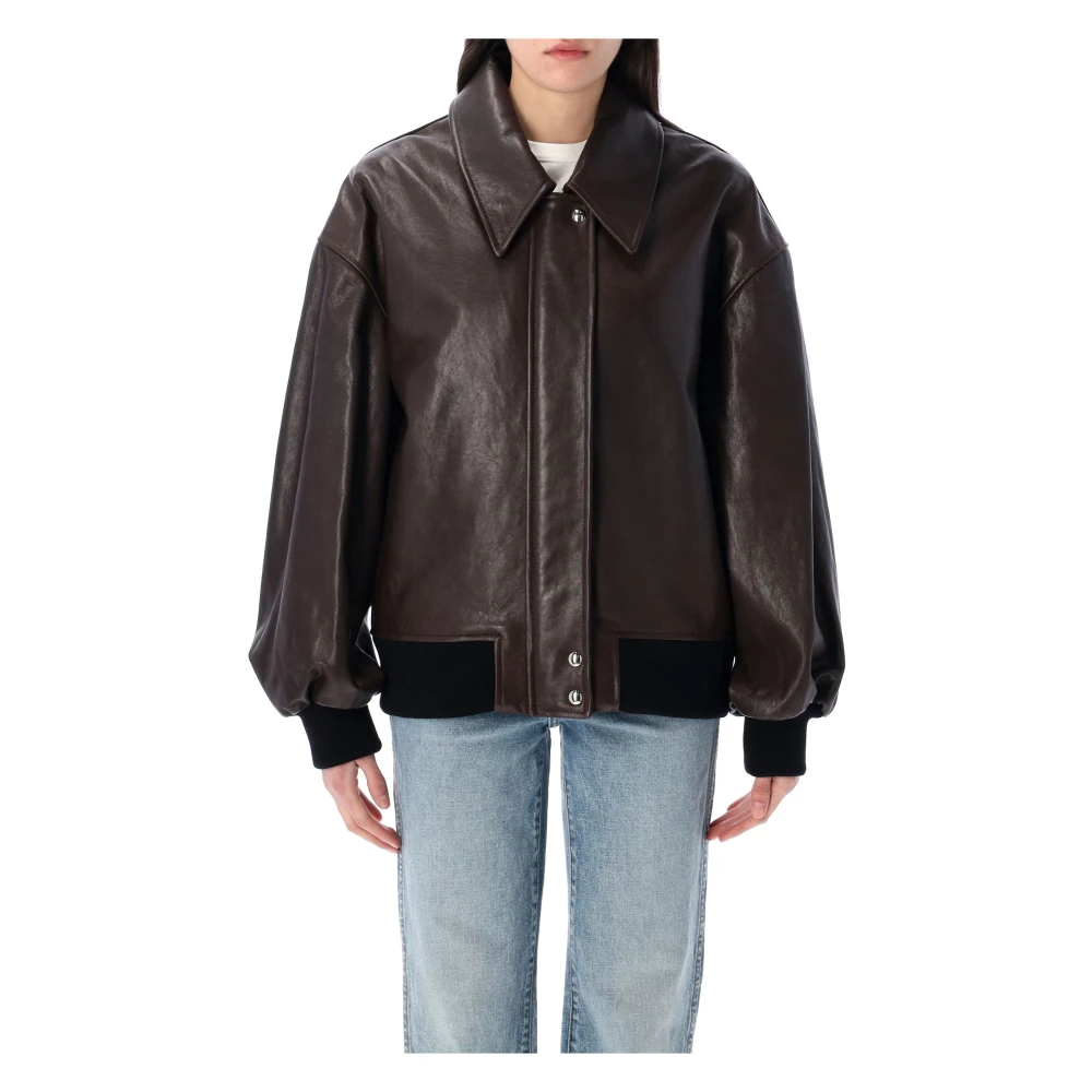 Jackets > Leather Jackets - - Khaite - Modalova