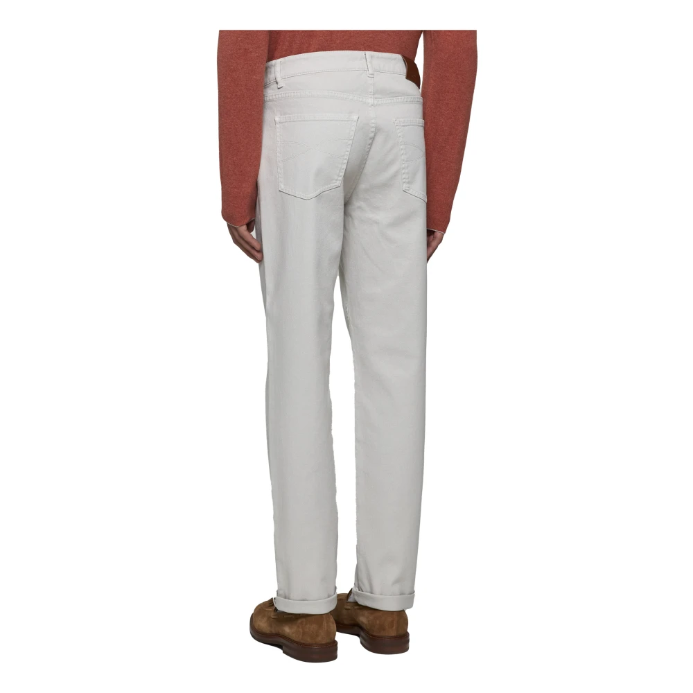 BRUNELLO CUCINELLI Stijlvolle Denim Jeans Gray Heren