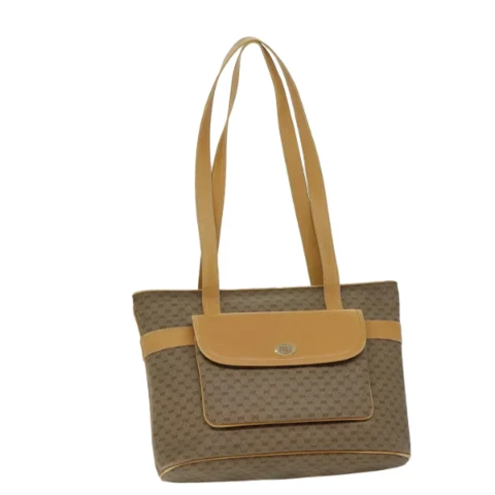 Gucci Vintage Pre-owned Leather totes Beige Dames