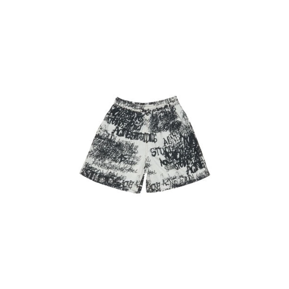 Acne Studios Bloemenprint Shorts Black Heren