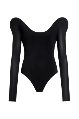 Curved Soft Jersey Bodysuit