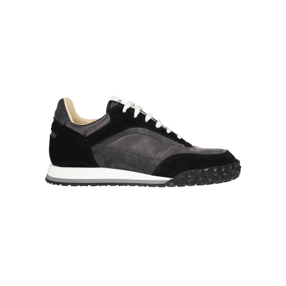 Spalwart Lage leren sneakers Heren Schoenen Zwart