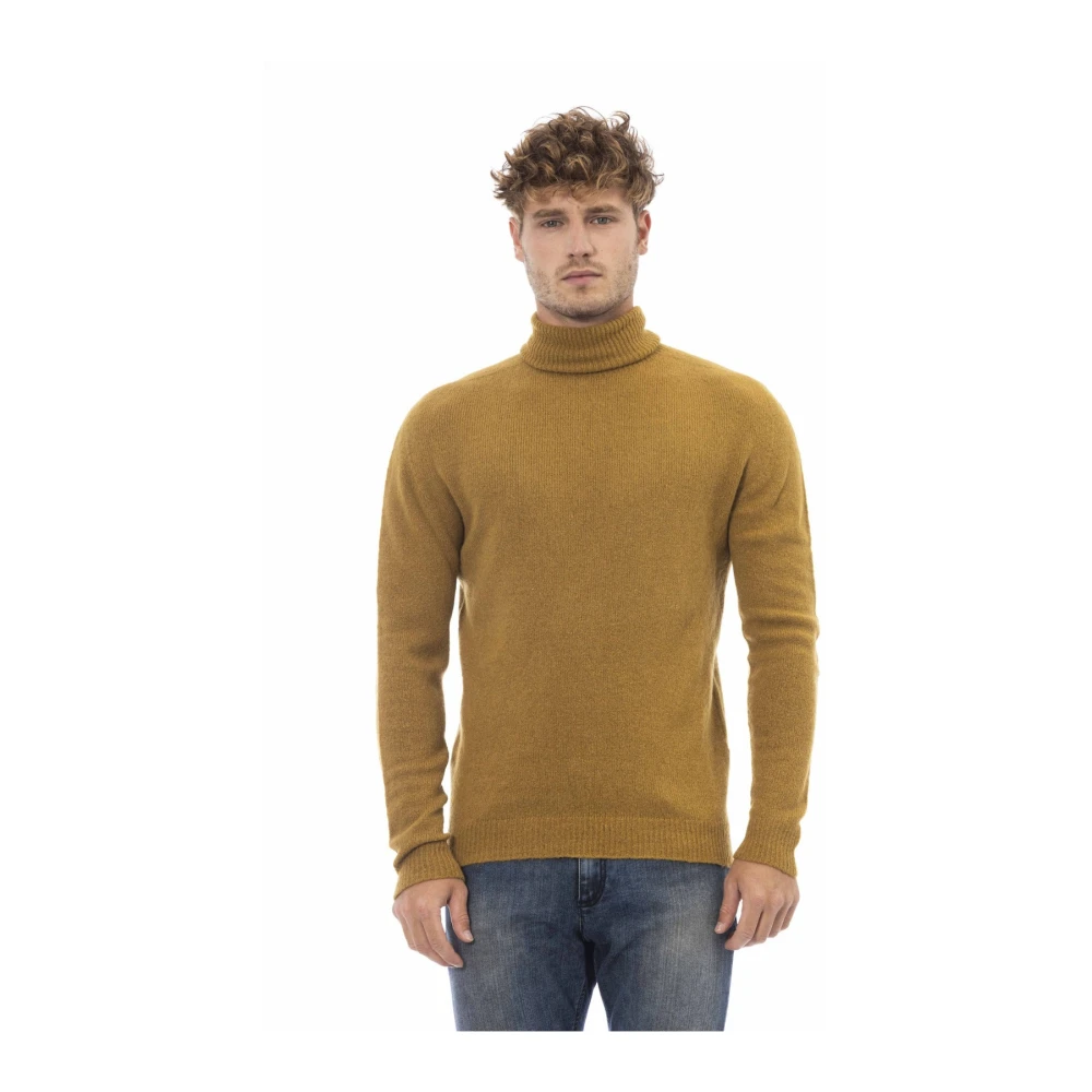 Alpha Studio Dolcevita Trui Lange Mouwen Brown Heren